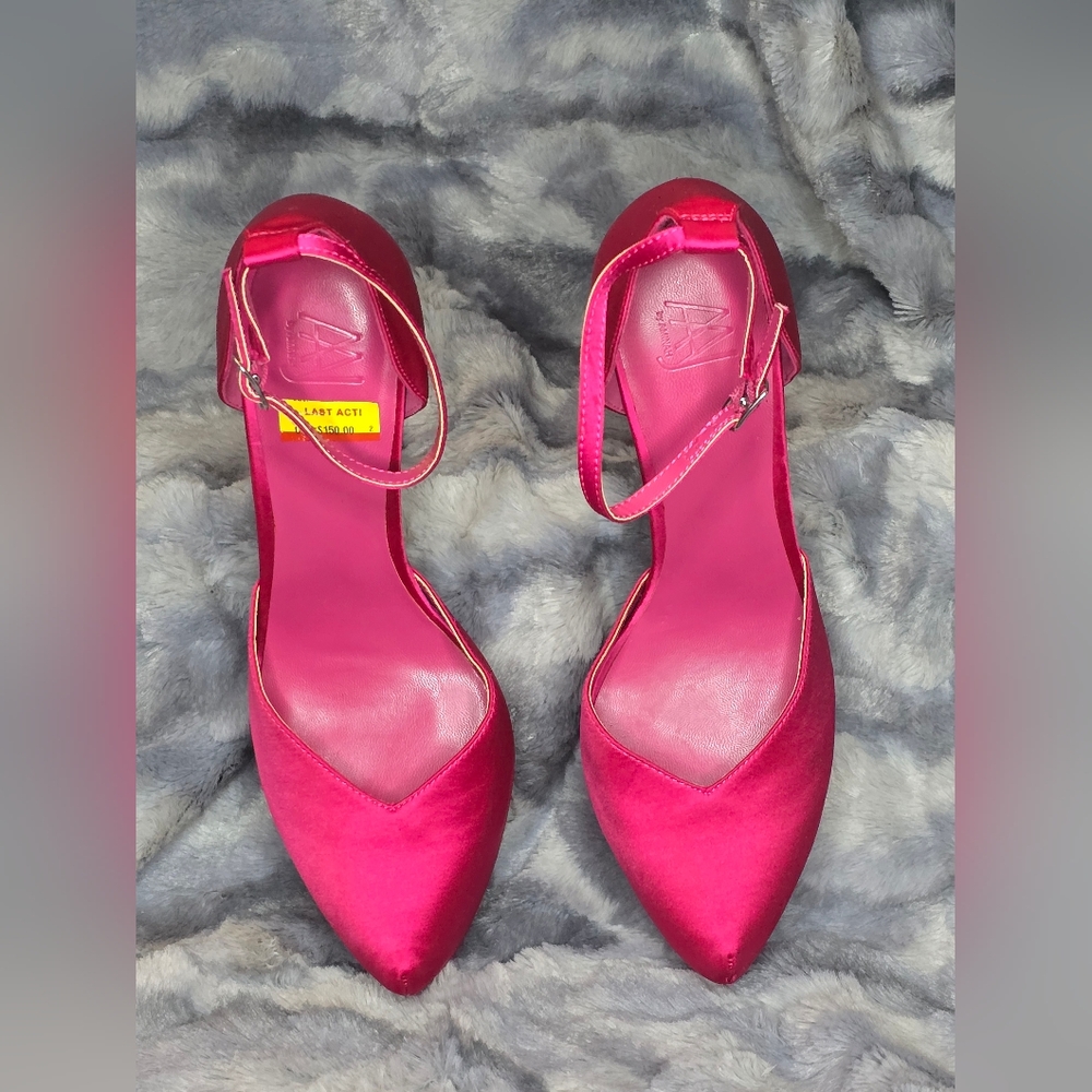 NWT Aaj by Aminah Women's Satiya Platform Dress Sandals In Fuschia Size 8.5 - Picture 3 of 16